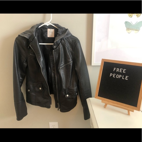 Free People Jackets & Blazers - Free People Vegan Leather Jacket